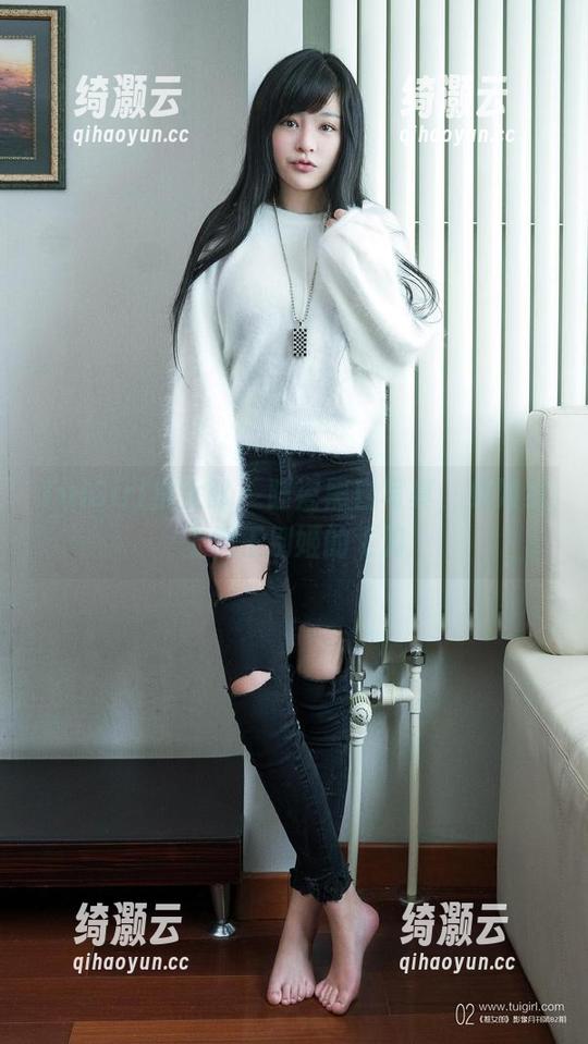 TuiGirl推女郎-陆瓷 TuiGirl推女郎 - 陆瓷黑白写真,宛如纸上霸王别姬的飞刀